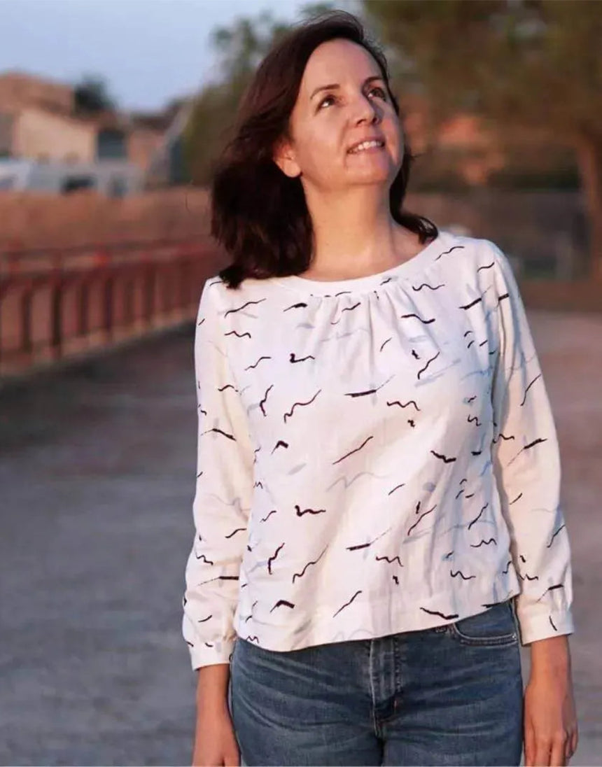 Esther Blouse PDF Sewing pattern, Wardrobe by Me