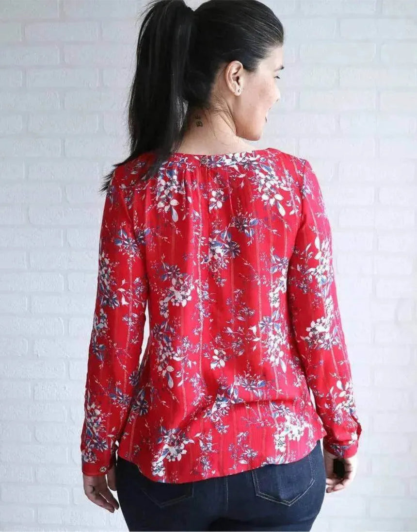 Esther Blouse PDF Sewing pattern, Wardrobe by Me