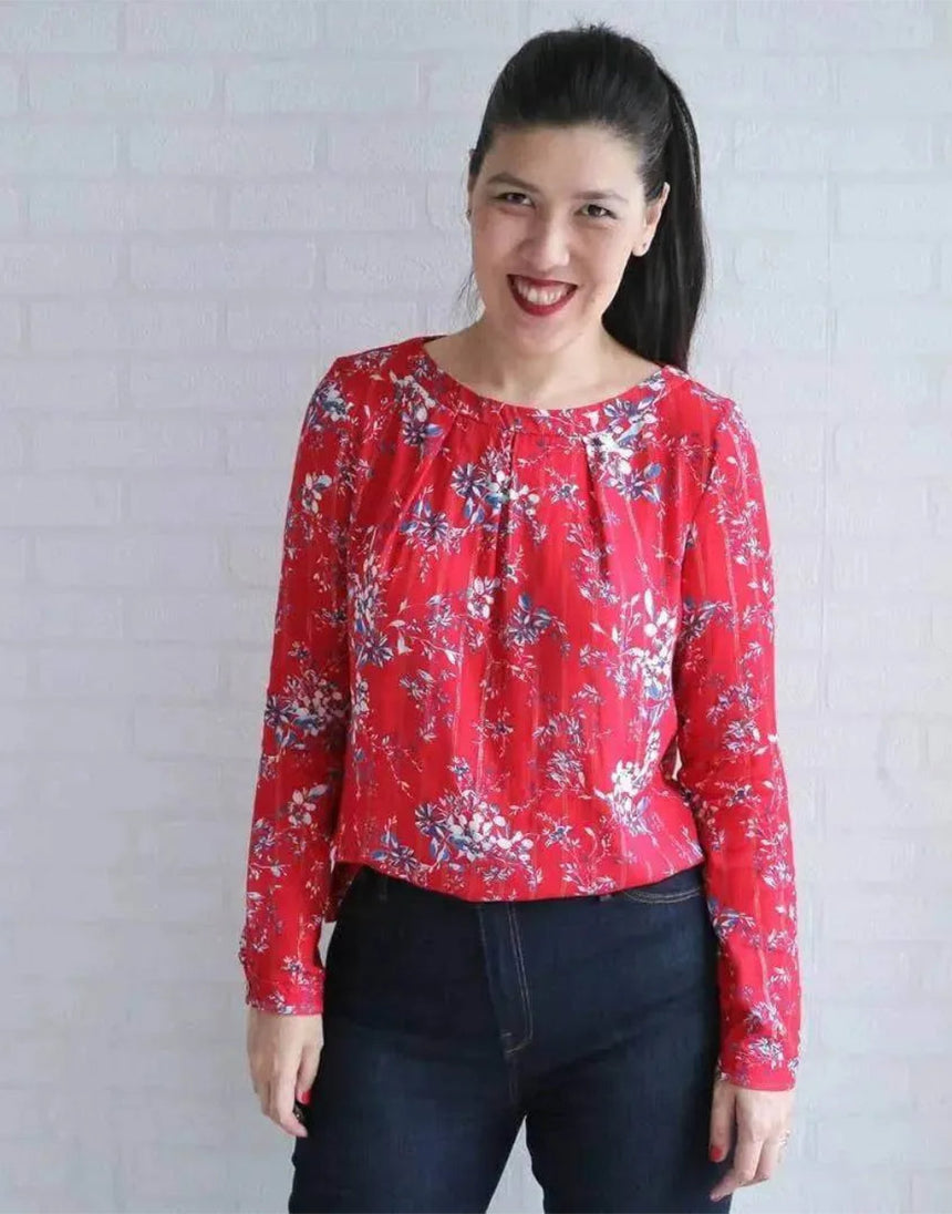 Esther Blouse PDF Sewing pattern, Wardrobe by Me