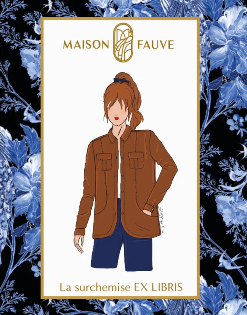 Ex Libris Surchemise Overshirt Paper Sewing Pattern, Maison Fauve