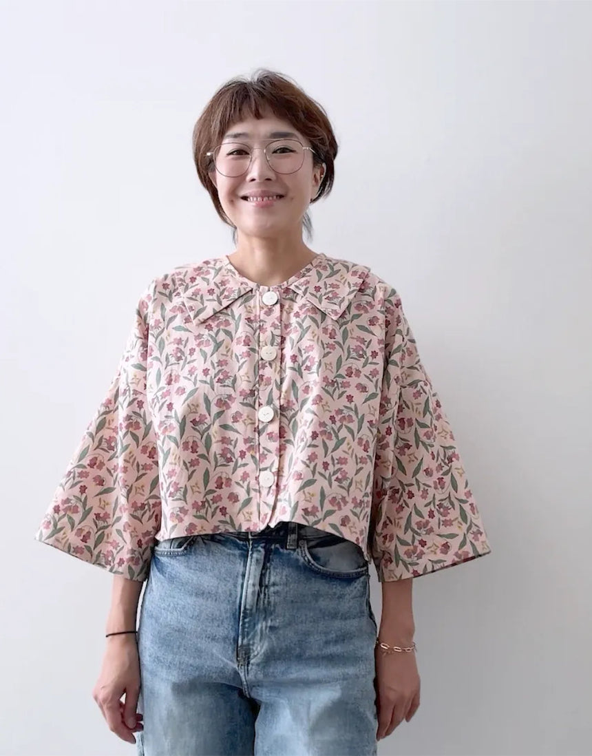 Faux Collar Shirt and Dress PDF Pattern, Sewing Therapy