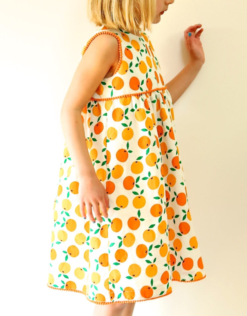 Geranium Girl's Dress (newborn - 12yr), Made by Rae Sewing Pattern