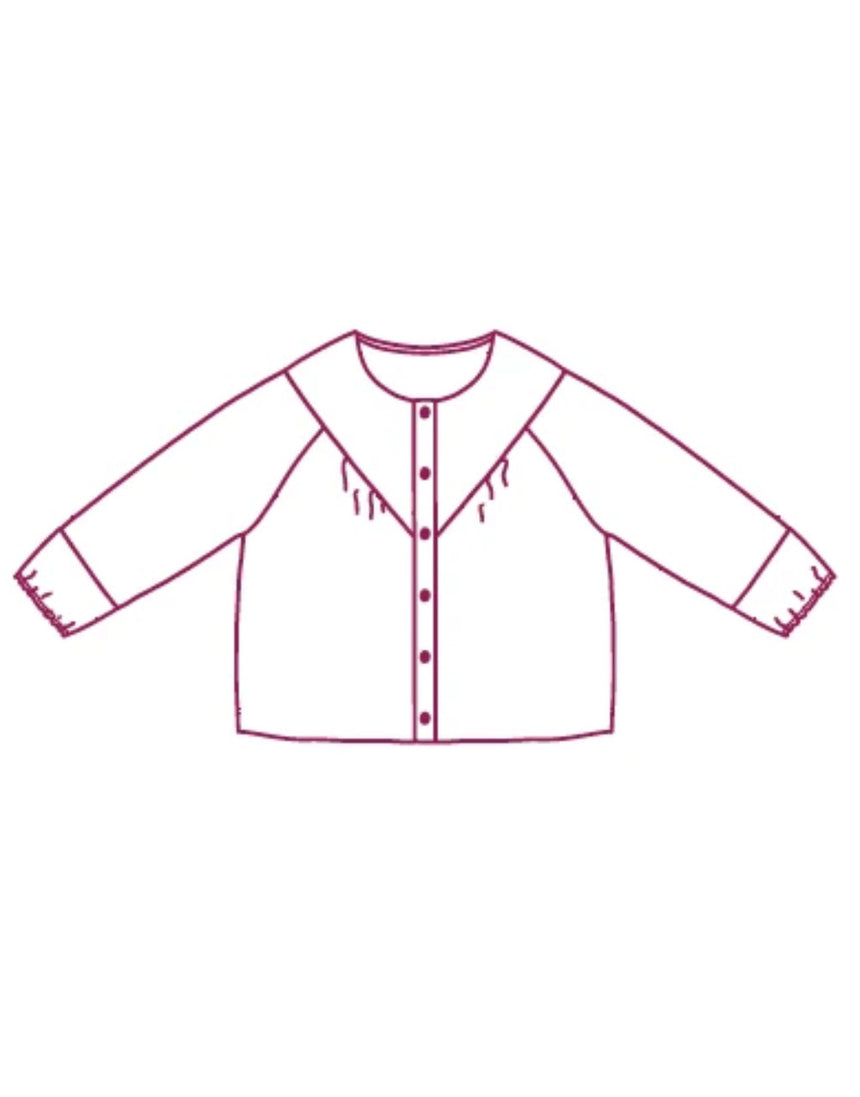 Gloria Girls Blouse Sewing Pattern, Atelier Jupe