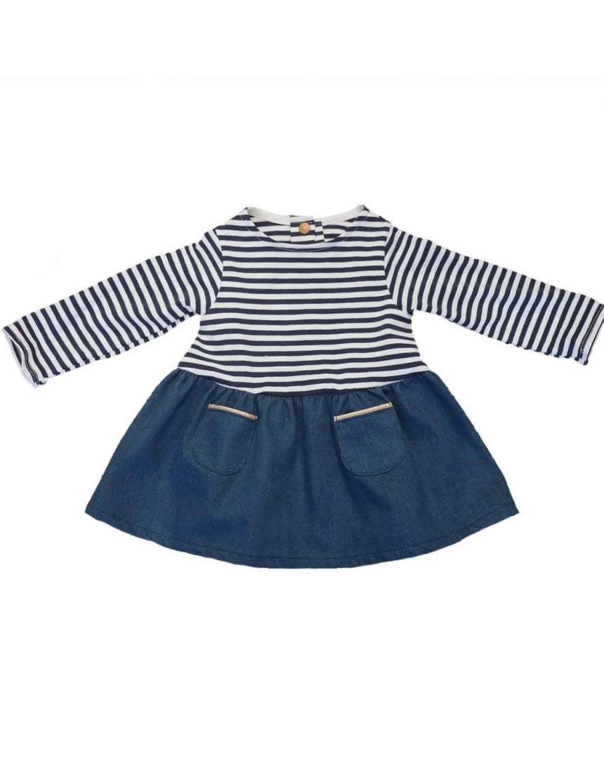 Helsinki Baby Dress Sewing Pattern (6m - 4y), Ikatee
