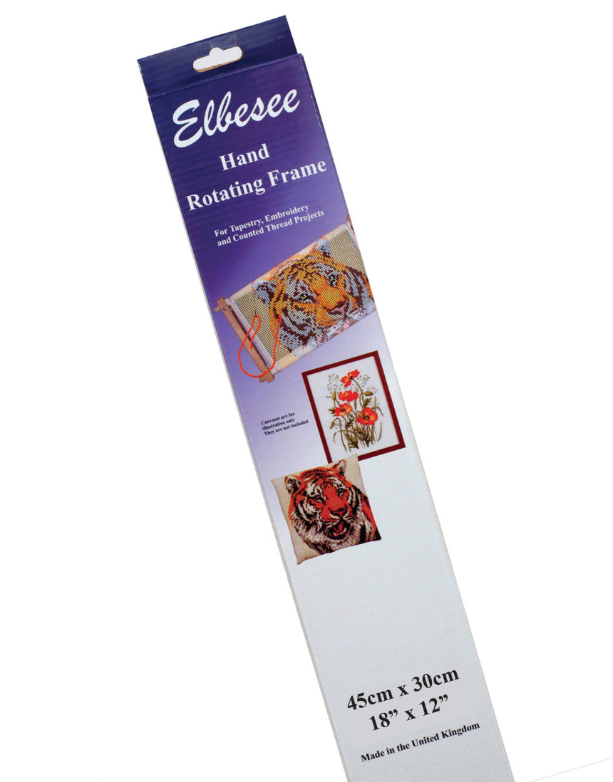 Hand Rotating Tapestry Frame 18" x 12", Elbesee