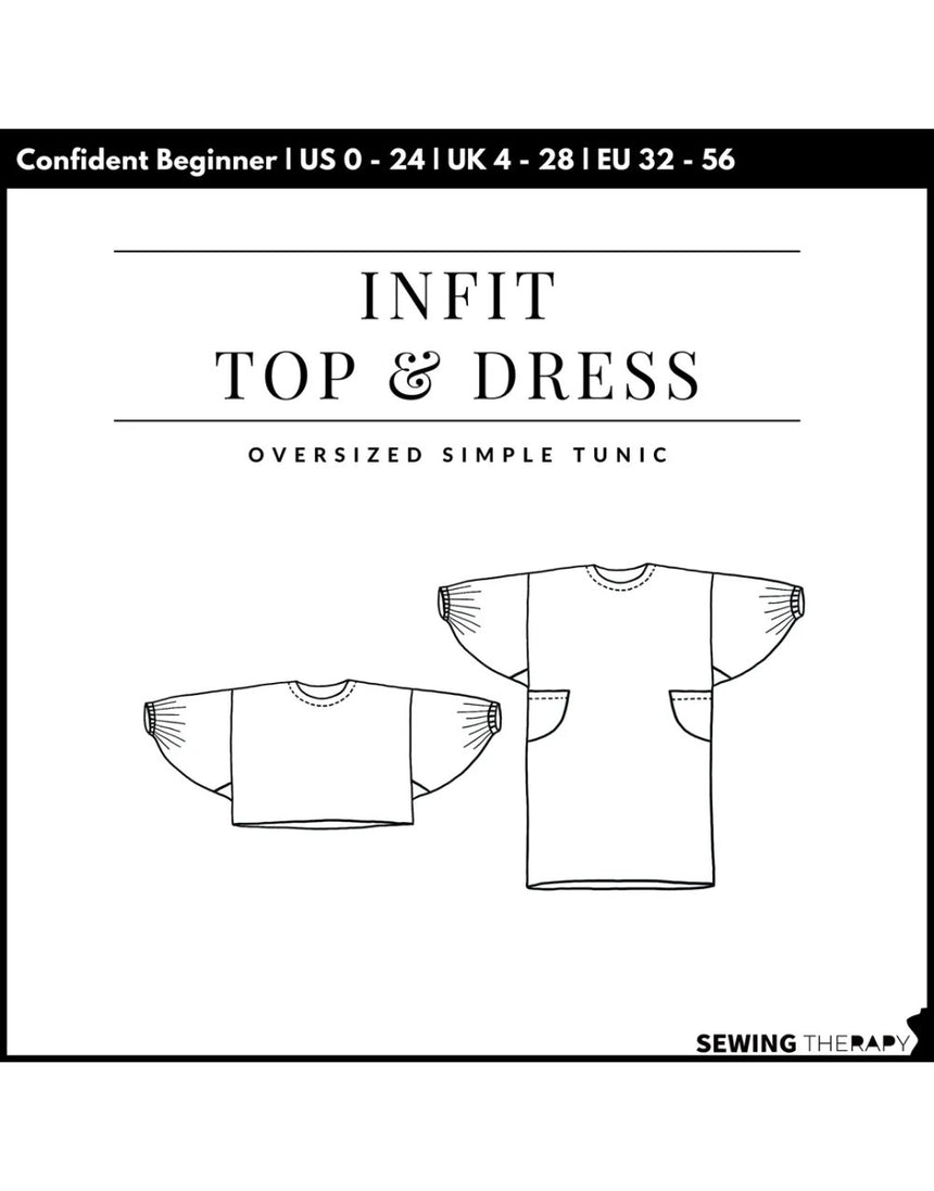 Infit Top & Dress PDF Pattern, Sewing Therapy