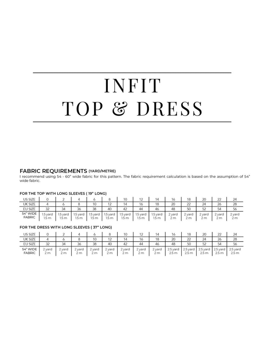 Infit Top & Dress PDF Pattern, Sewing Therapy