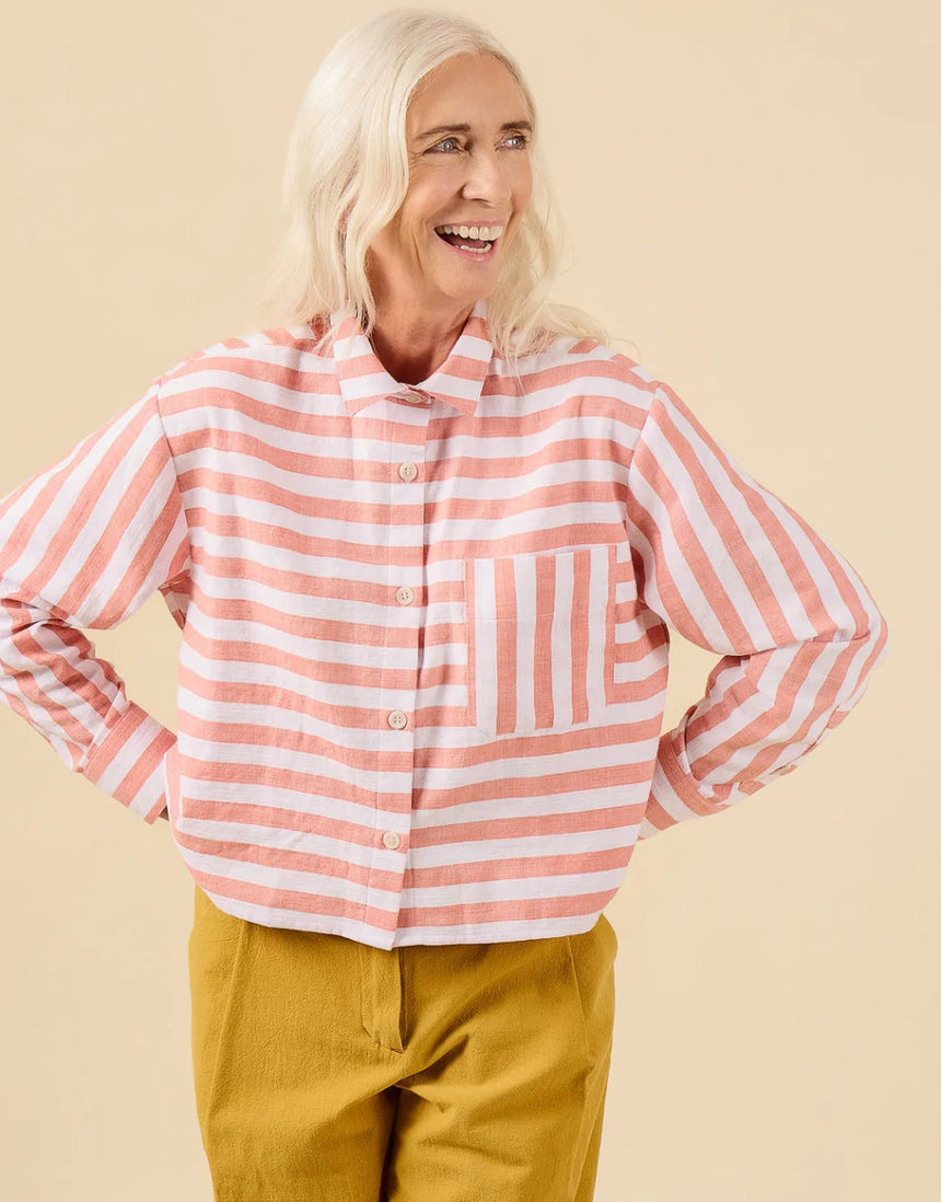 Jenna Shirt and Shirtdress PDF Sewing Pattern, Closet Core