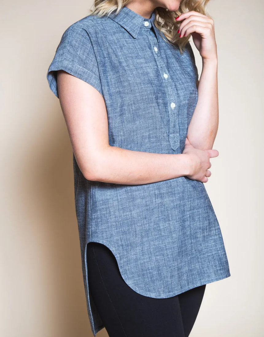Kalle Shirt and Shirtdress PDF Sewing Pattern, Closet Core