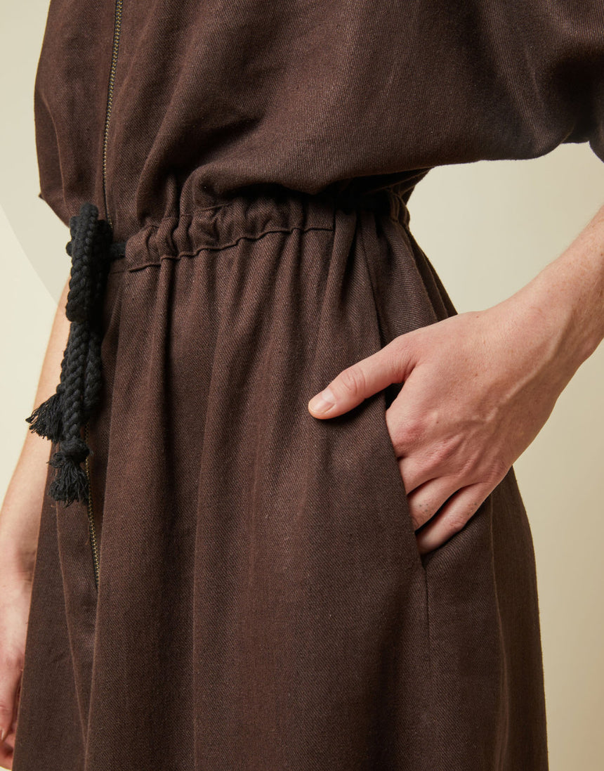 La Robe Zippée dress Paper Sewing Pattern, Atelier Brunette