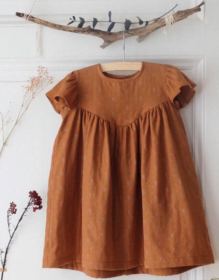 Louise Blouse & Dress Sewing Pattern  (3y - 12), Ikatee