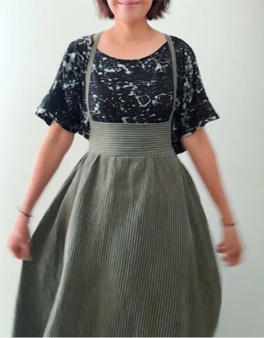 Low Bib Pinafore PDF Sewing Pattern,  Sewing Therapy