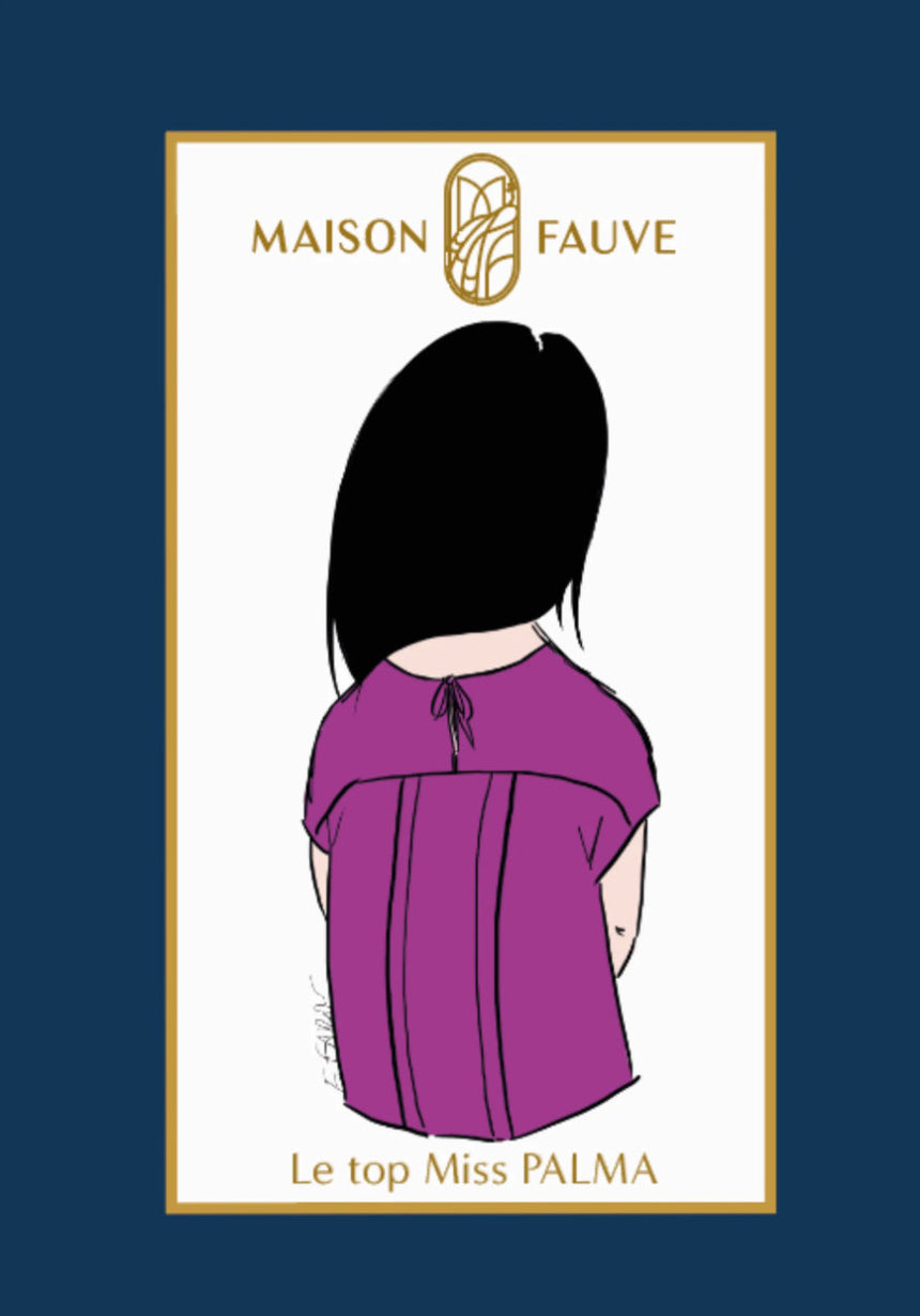 Miss Palma Top Girls Paper Sewing Pattern, Maison Fauve
