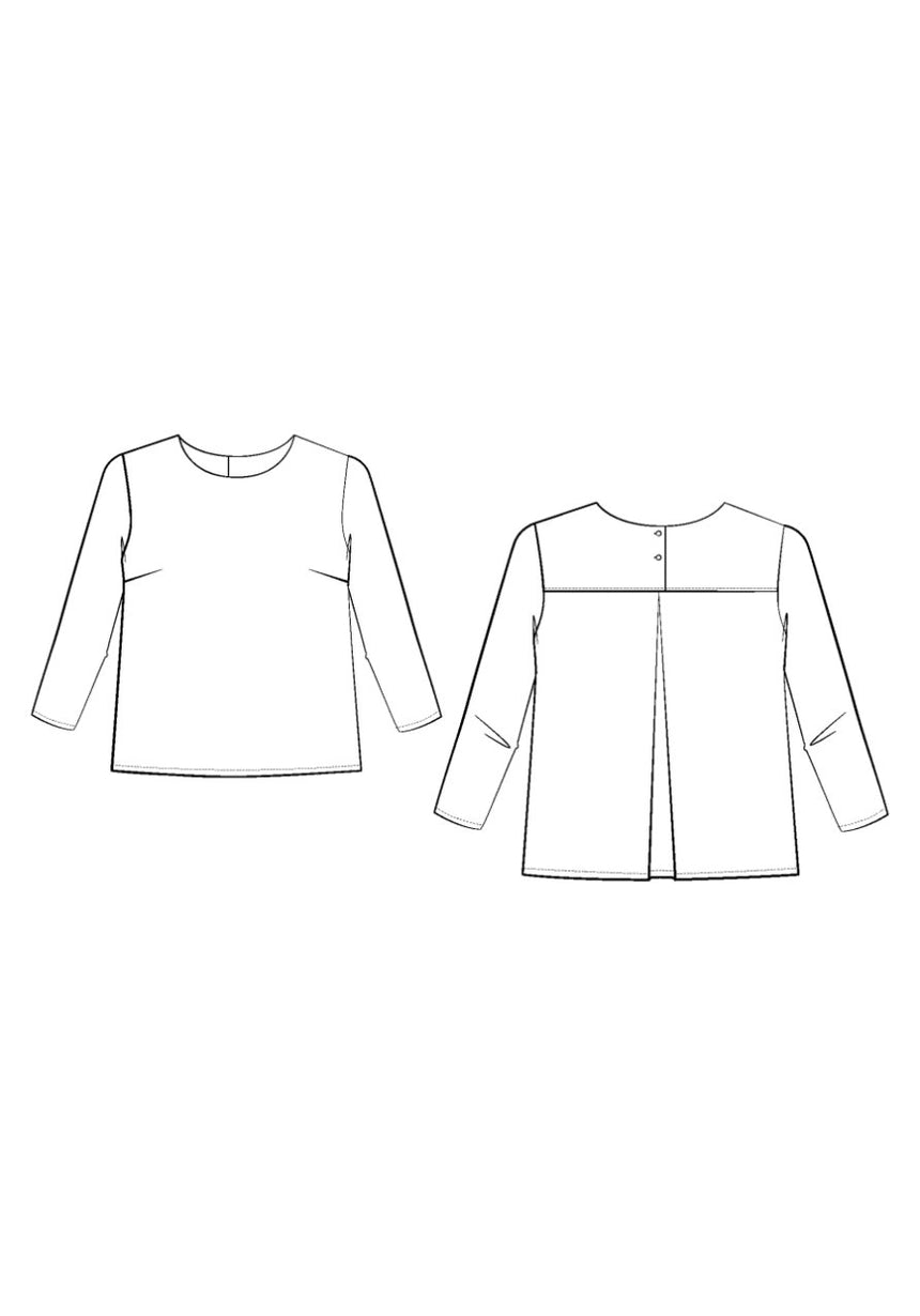 Miss Violette Blouse Girls Paper Sewing Pattern, Maison Fauve