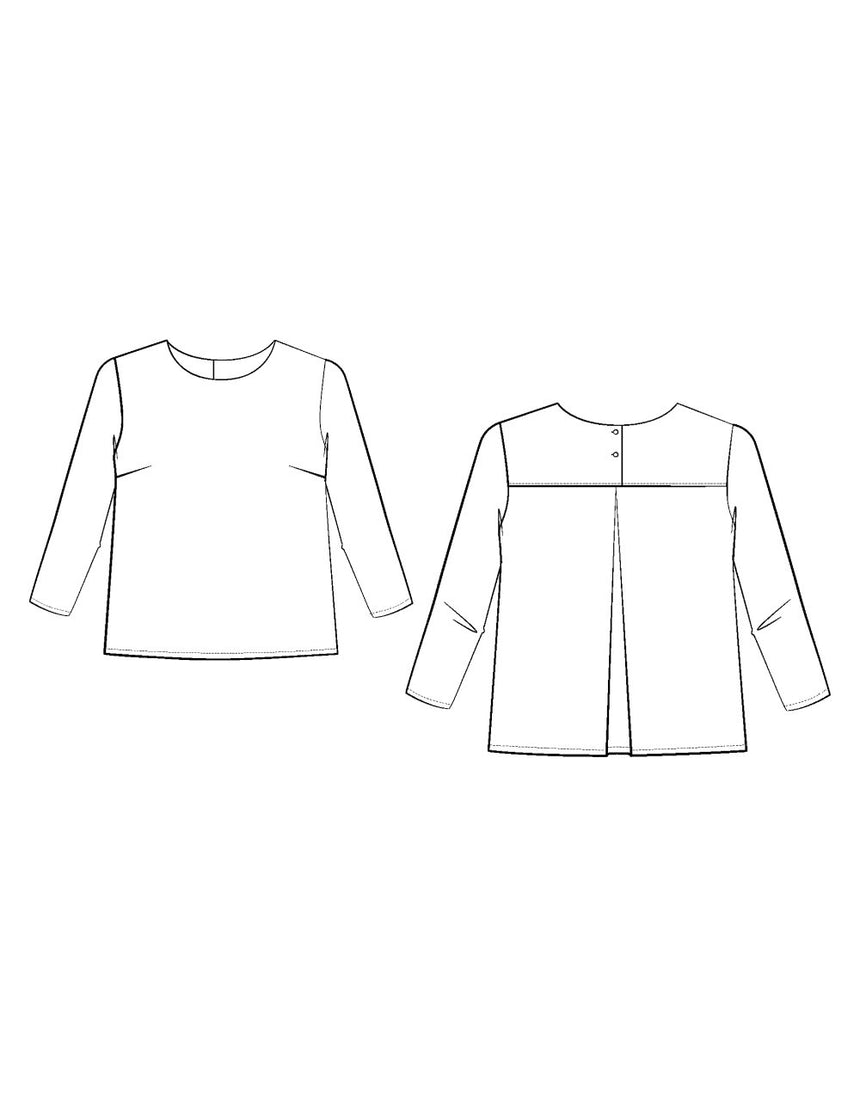 La Blouse Miss Violette Paper Sewing Pattern, Maison Fauve - Girls