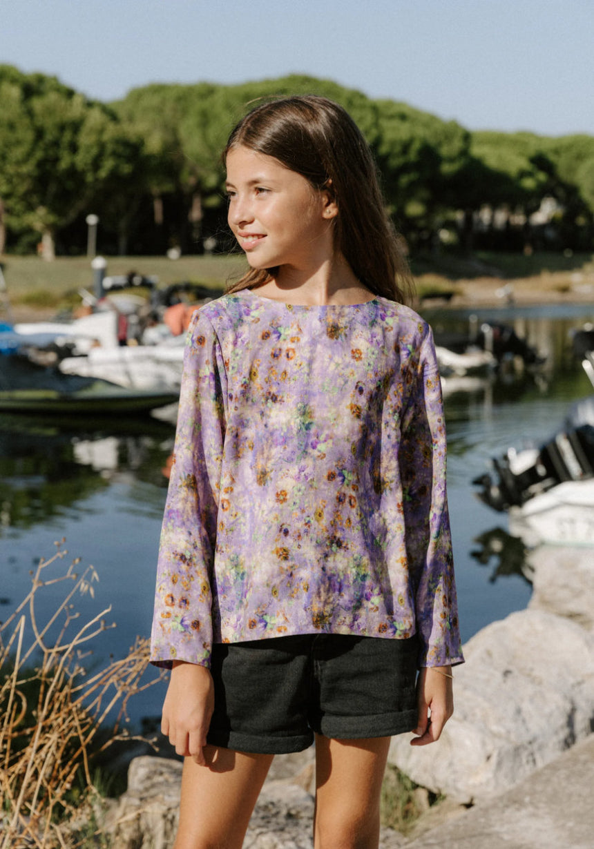 Miss Violette Blouse Girls Paper Sewing Pattern, Maison Fauve