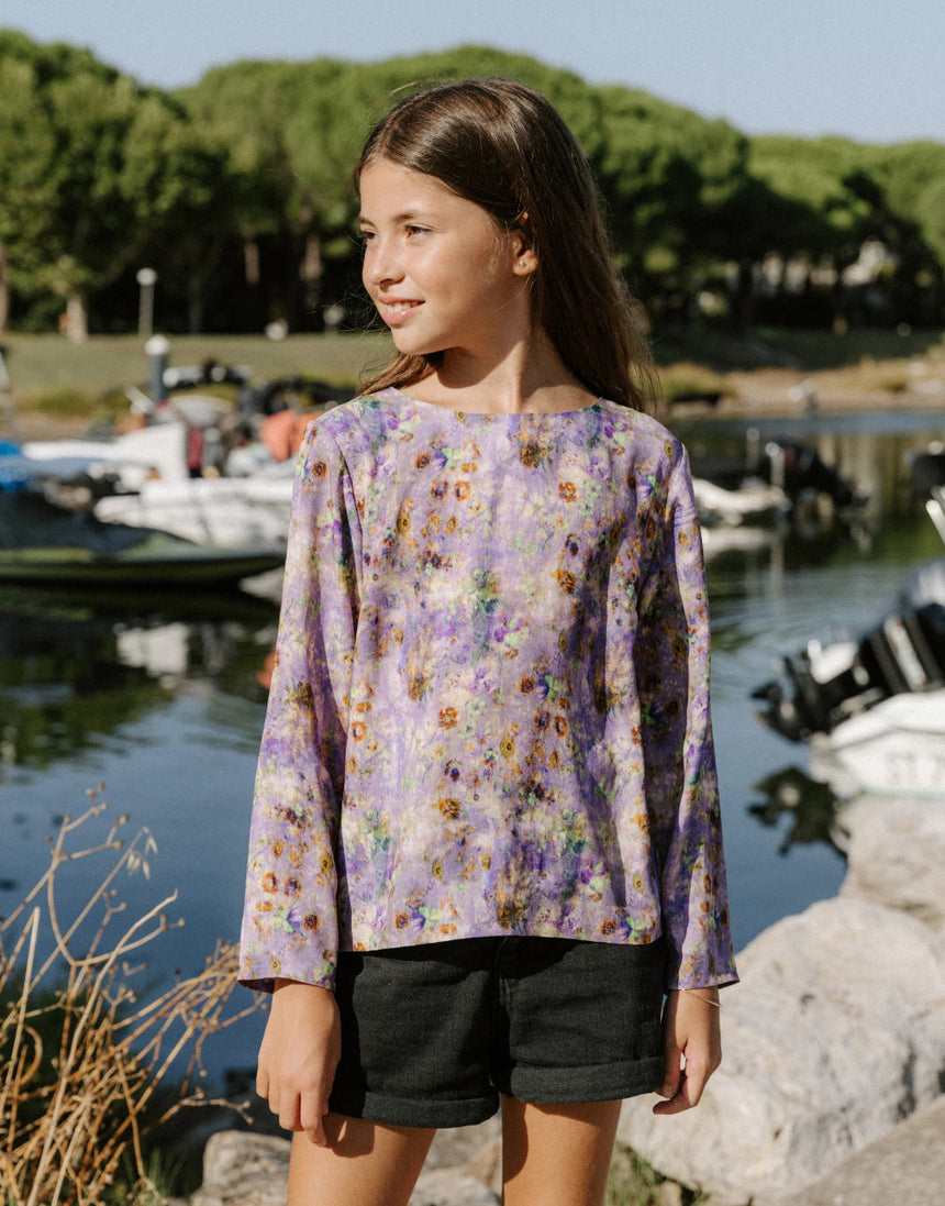 La Blouse Miss Violette Paper Sewing Pattern, Maison Fauve - Girls
