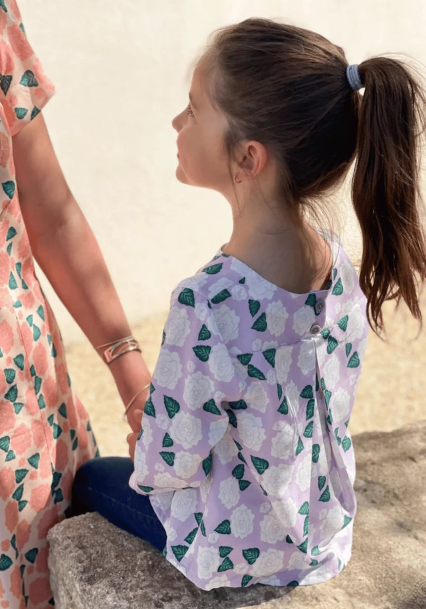 Miss Violette Blouse Girls Paper Sewing Pattern, Maison Fauve