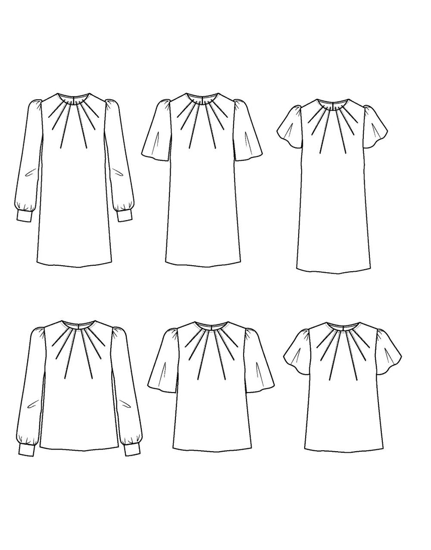 La Blouse/Robe Miss Zenith Paper Sewing Pattern, Maison Fauve - Girls