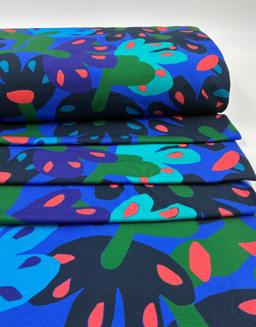 Marley's Flower Cotton Jersey Fabric, Karine+Kind