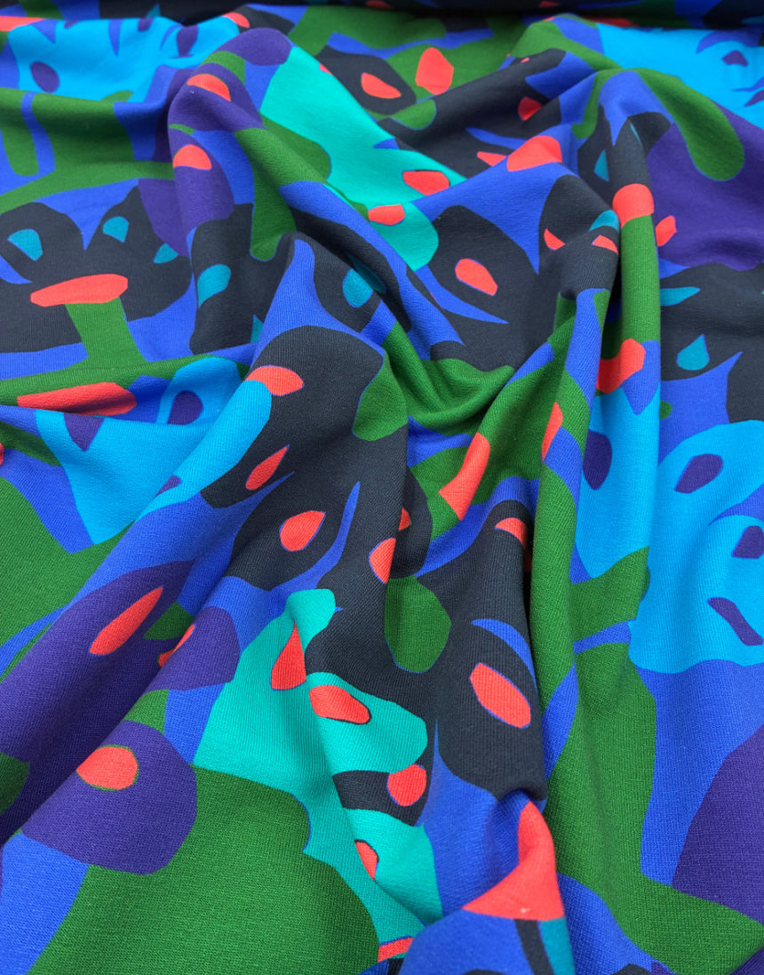 Marley's Flower Cotton Jersey Fabric, Karine+Kind