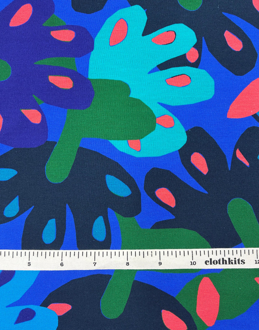 Marley's Flower Cotton Jersey Fabric, Karine+Kind