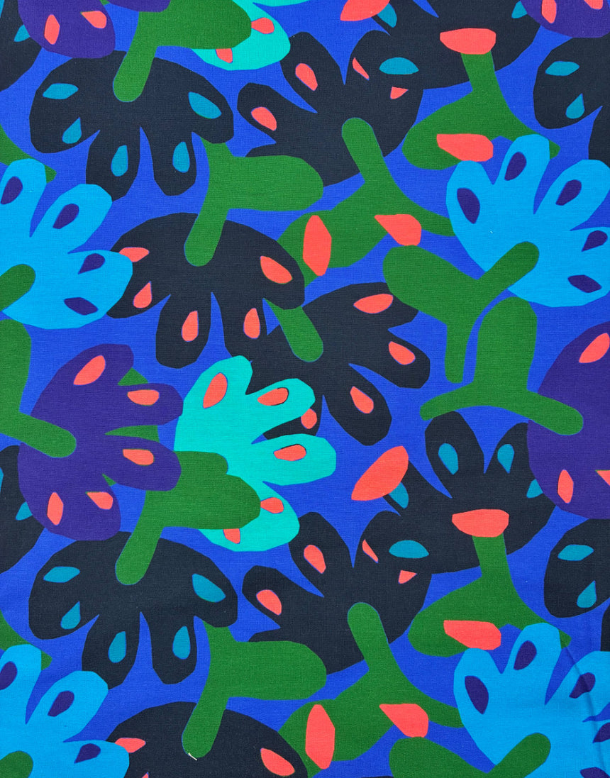 Marley's Flower Cotton Jersey Fabric, Karine+Kind