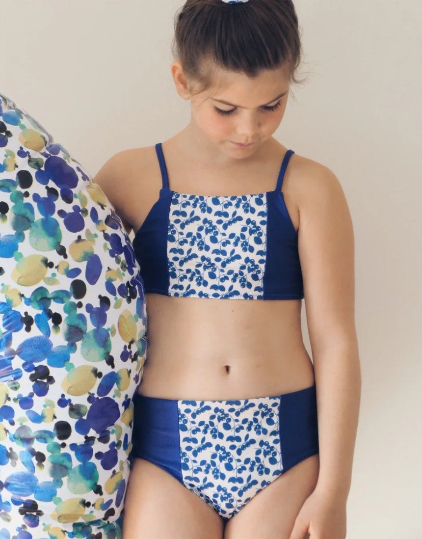 Paulette Children's Swimsuit Paper Sewing Pattern, Ikatee