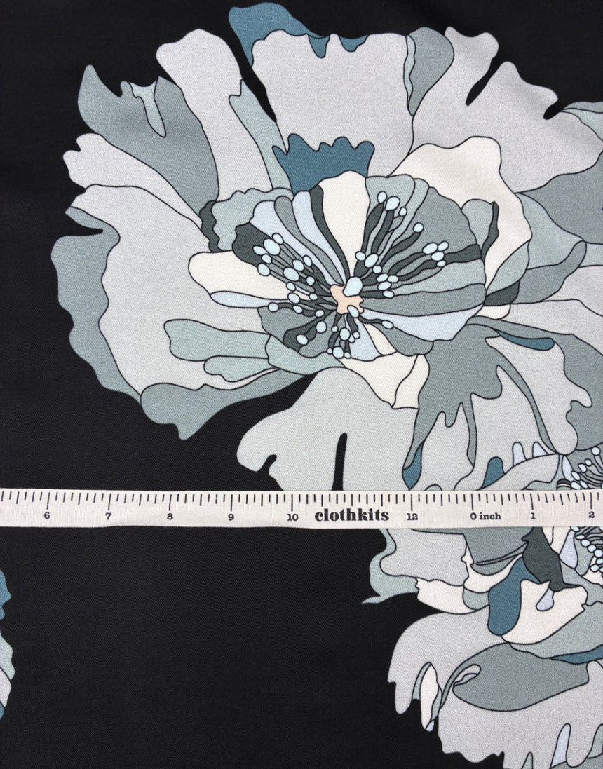 Liberty Fabrics Bickington Satin Viscose, Peony Waltz B