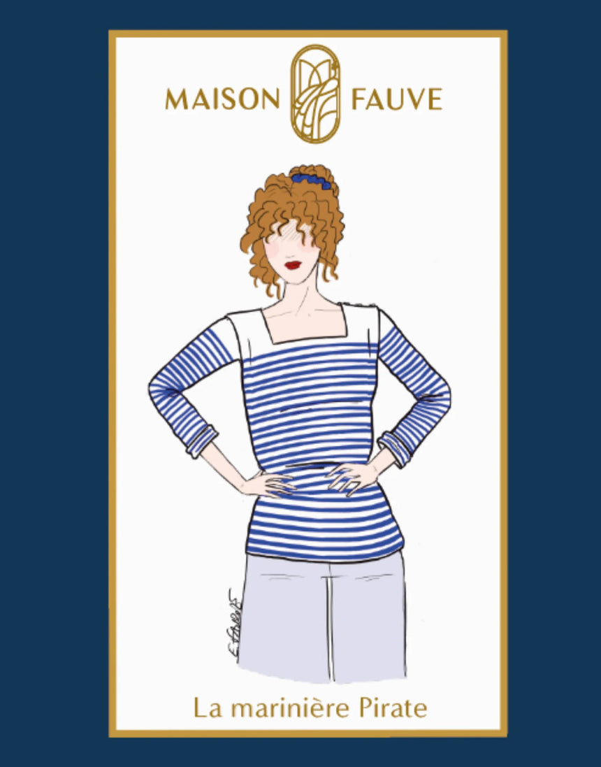 La Marinière Pirate Breton Top Paper Sewing Pattern, Maison Fauve