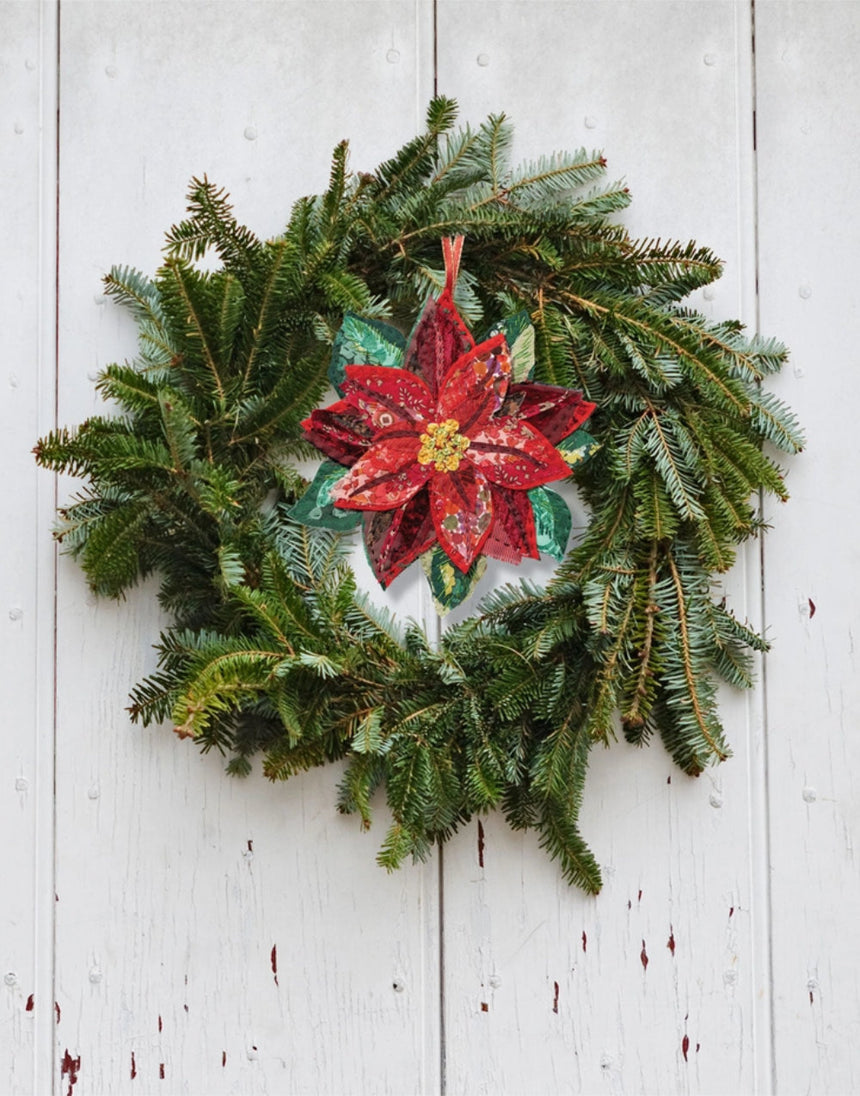 Poinsettia Slow Stitching Kit, Wattle & Loop