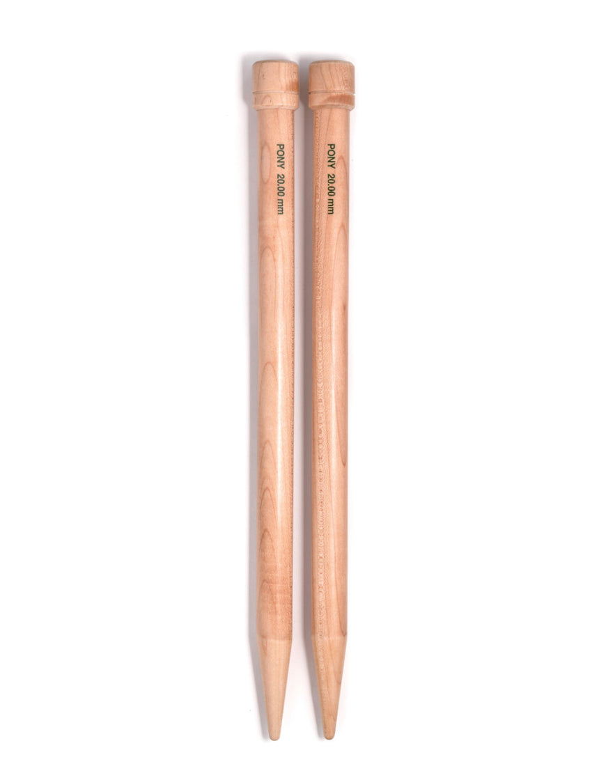 Maple Knitting Needles 35cm x 20mm
