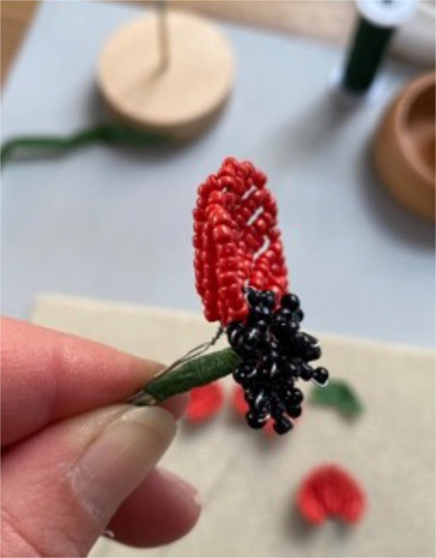 Poppy Beaded Craft Kit, The Beaded Garden