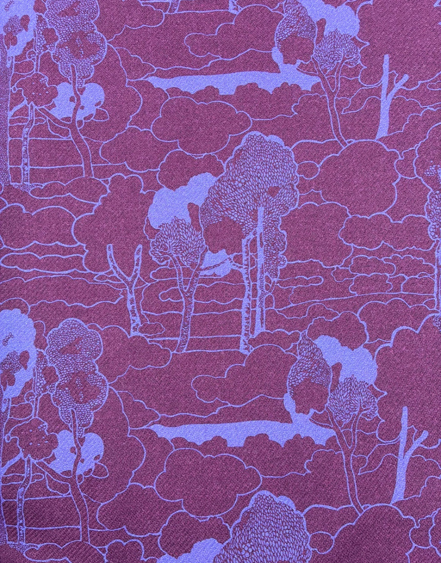 Liberty Fabrics x Manteco® MWool® Fabric, Prospect Path Plum