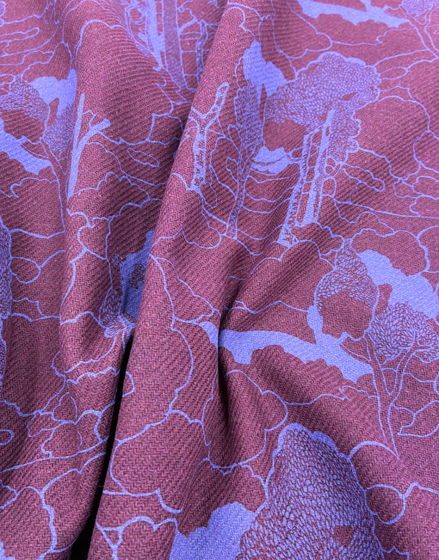 Liberty Fabrics x Manteco® MWool® Fabric, Prospect Path Plum