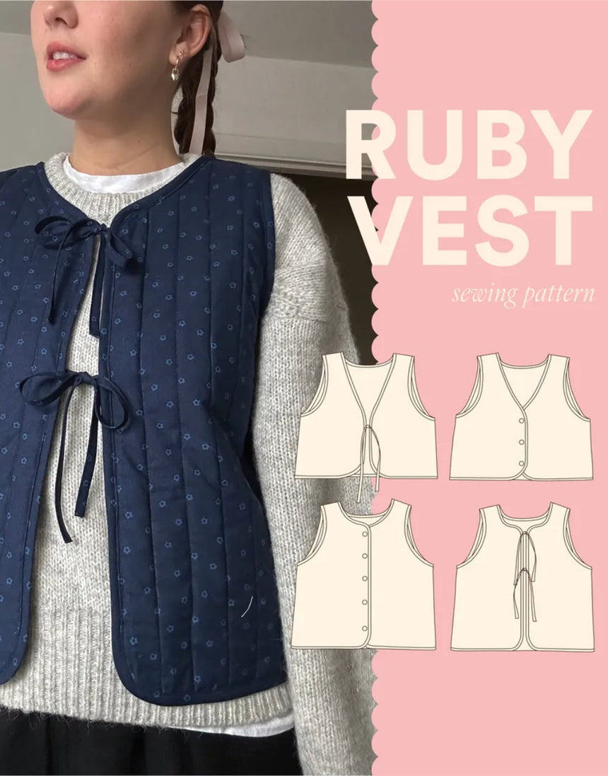 Ruby Vest PDF Sewing Pattern, Syd Graham