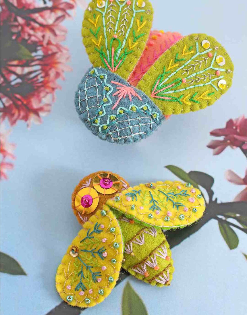 Build a Bug Felt Embroidered Instruction Booklet, Sewyeah