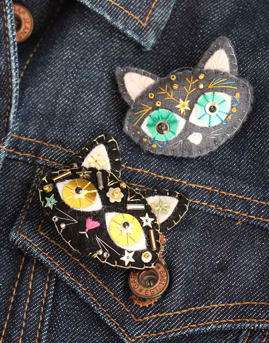 Kittens Felt Embroidered Instruction Booklet, Sewyeah
