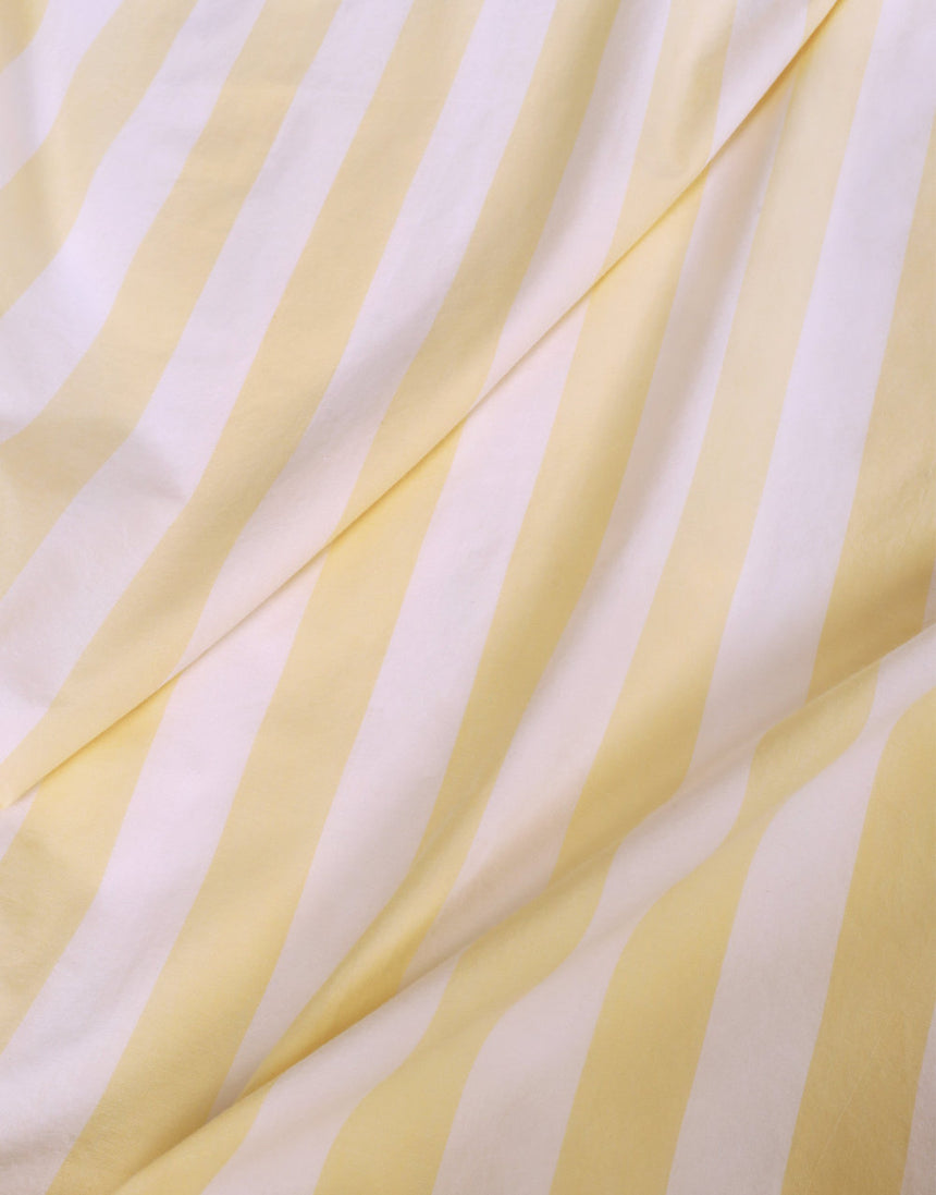 Vanilla Ice Stripes Cotton Poplin Fabric, Atelier Brunette (Copy)