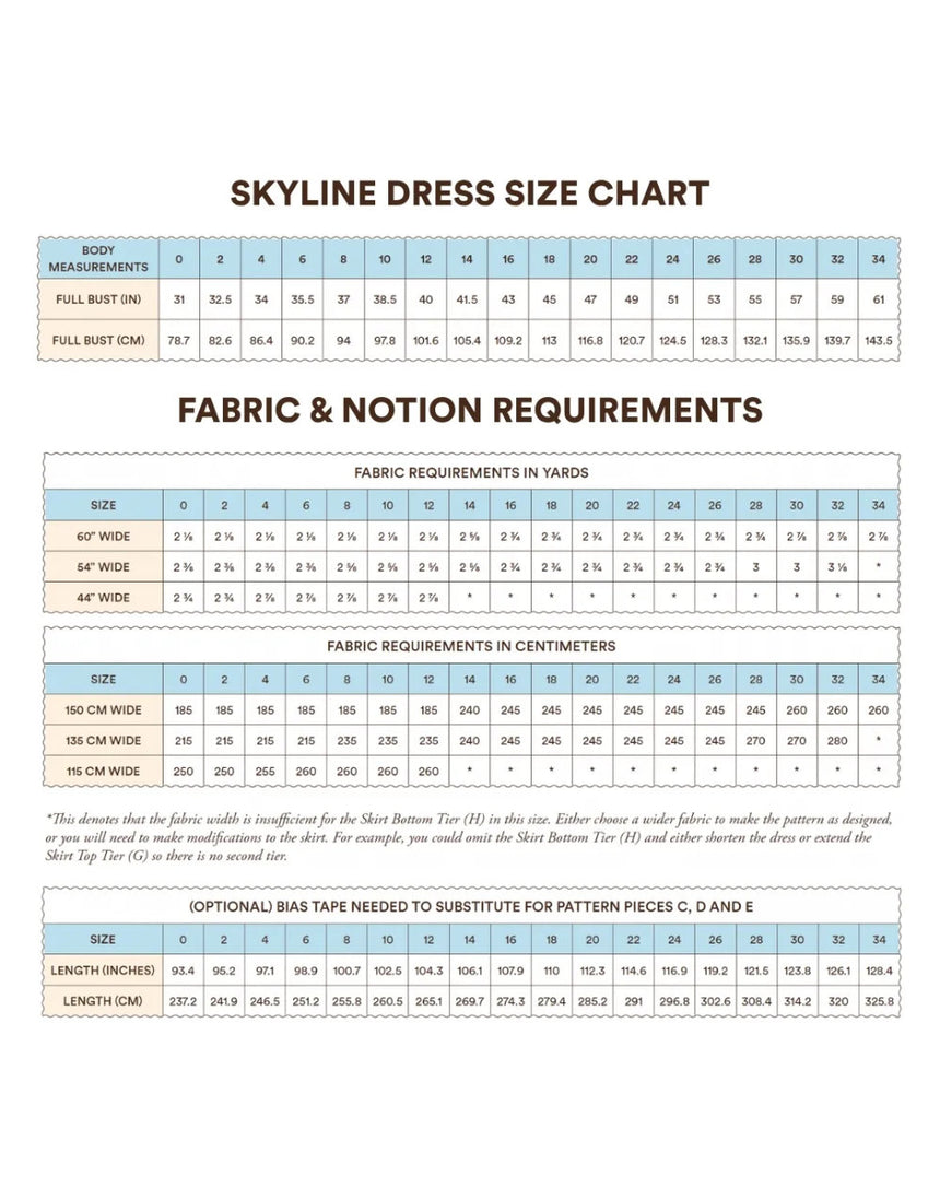 Skyline Dress PDF Sewing Pattern, Syd Graham