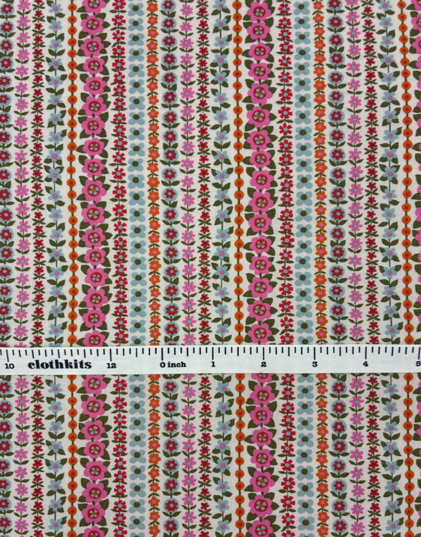 Liberty Fabrics Lasenby Quilting Cotton, Everlasting - Soho Stripe B