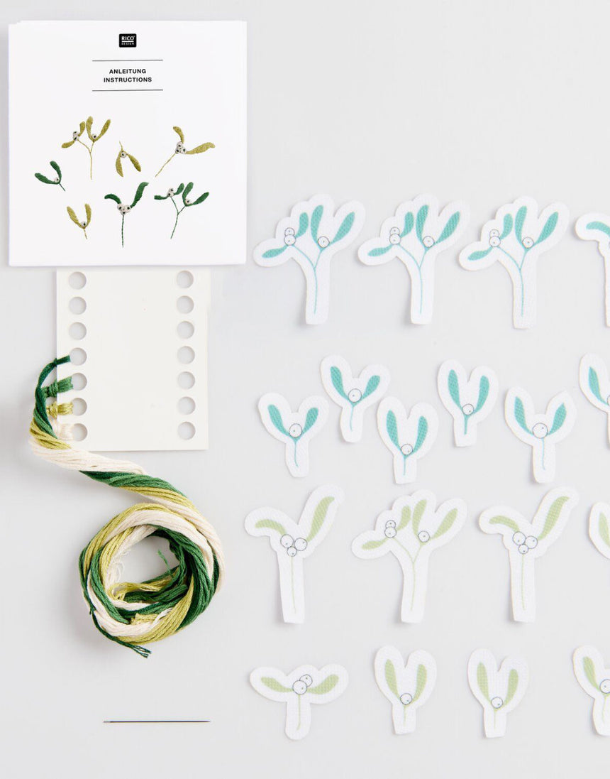 Mistletoe Stick and Stitch Embroidery Kit, Rico Design