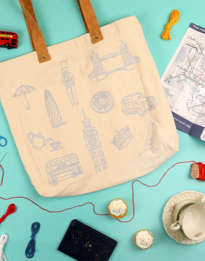 Stitch Your City - London Tote Bag, Chasing Threads