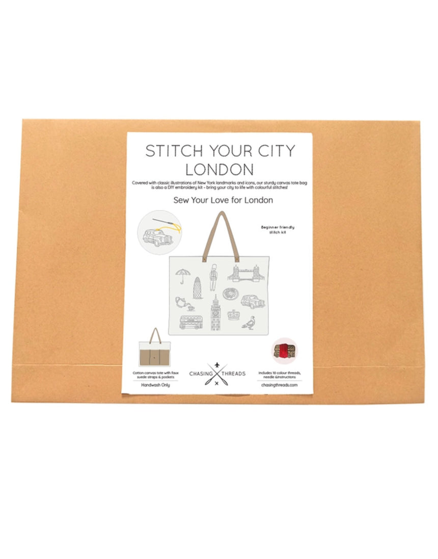 Stitch Your City - London Tote Bag, Chasing Threads