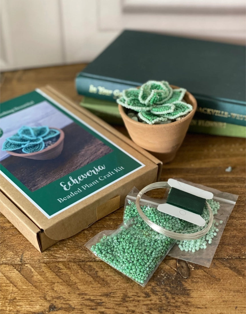 Echeveria Succulent Beaded Craft Kit, The Beaded Garden