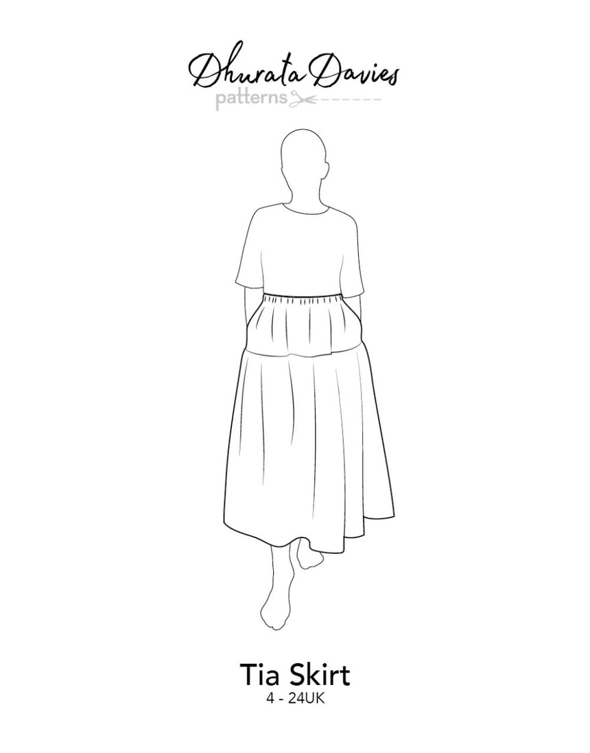 Tia Skirt Sewing Pattern, Dhurata Davies