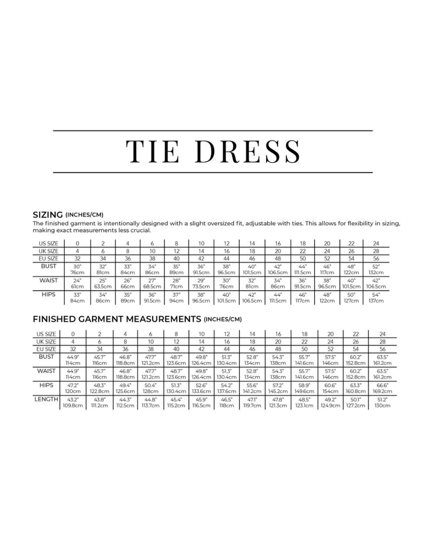 Tie Dress Pattern PDF Pattern, Sewing Therapy