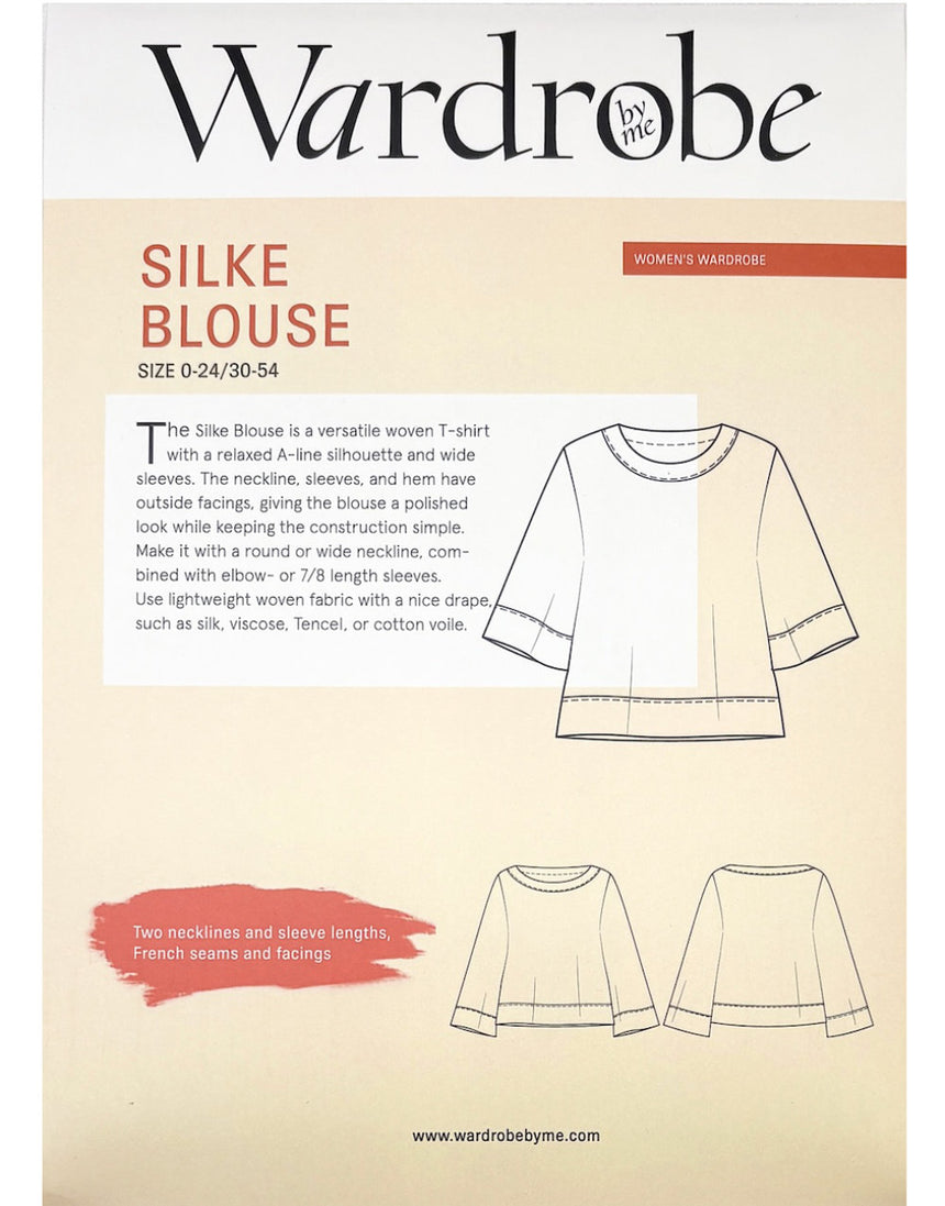 Silke Blouse Sewing Pattern, Wardrobe by Me