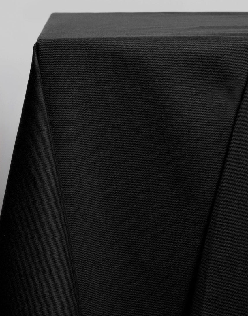 Black Light Cotton Gabardine Twill Fabric, Atelier Brunette
