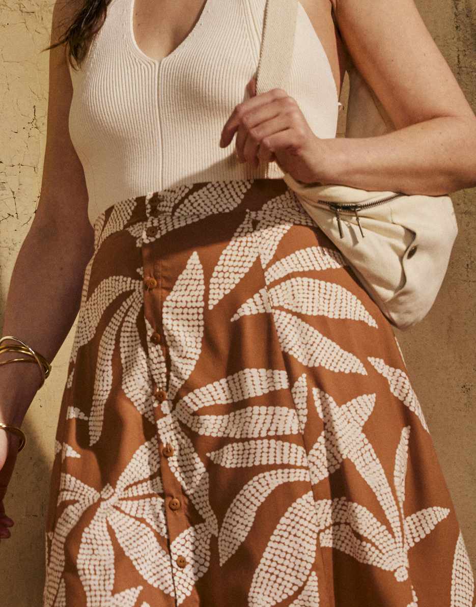 Brown Corduroy Skirt Vs Brim La Jupe Skirt Sewing Pattern, Atelier